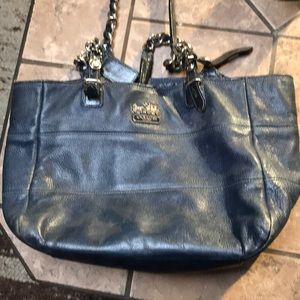 Coach blue tote